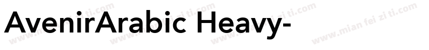 AvenirArabic Heavy字体转换